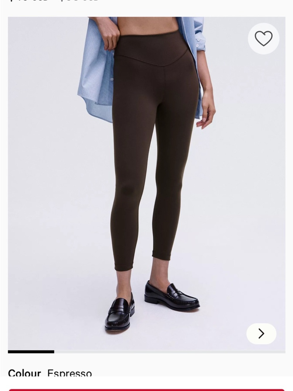 New Lululemon Wunder Under Smooth Cover HR Tight Leggings- Espresso